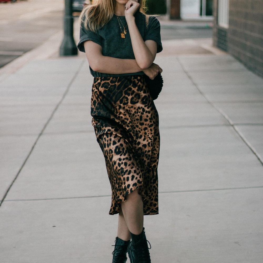 Cheetah Midi Skirt